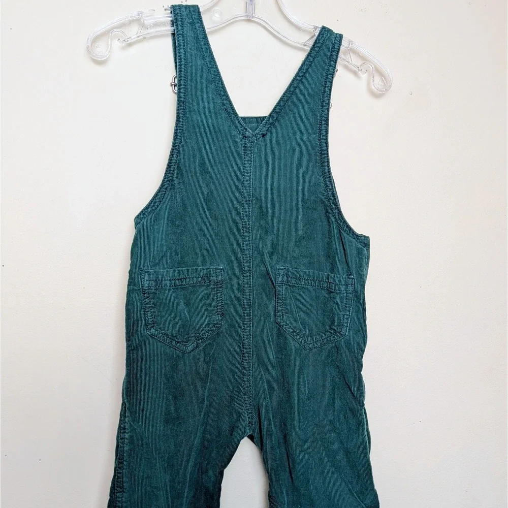 Hanna Andersson‎ Green Corduroy Bib Overalls Infant Size 12-18 Months